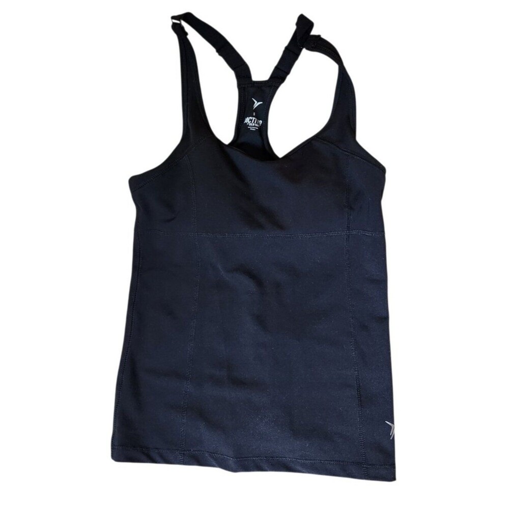 Old Navy Women Active Tank Shelf Bra Adjustable Straps Small S Small Black